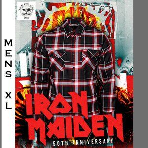 DIXXON FLANNEL x IRON MAIDEN Flannel Shirt Collab - Men's XL